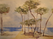 Griechische Sehnsucht 2013, Aquarell, 36x48cm