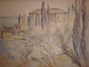 Italy Perlen 2010, Aquarell, 36x48cm