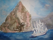 Abenteuer Kick 2014,             Aquarell, 36x48cm