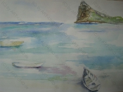 Pure Relaxation 2014, Aquarell, 46x61cm