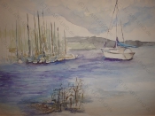 Sinnlicher Rothsee 2010, Aquarell, 36x48cm