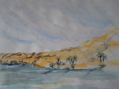 Traumreise 1997, Aquarell, 30x40cm