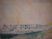 Au Revoir 2015, Aquarell, 46x61cm