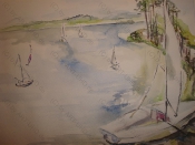 Beschwingte Brise 2000, Aquarell, 30x40cm