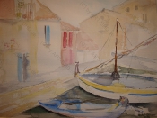 Französischer Genuss 2012, Aquarell, 36x48cm